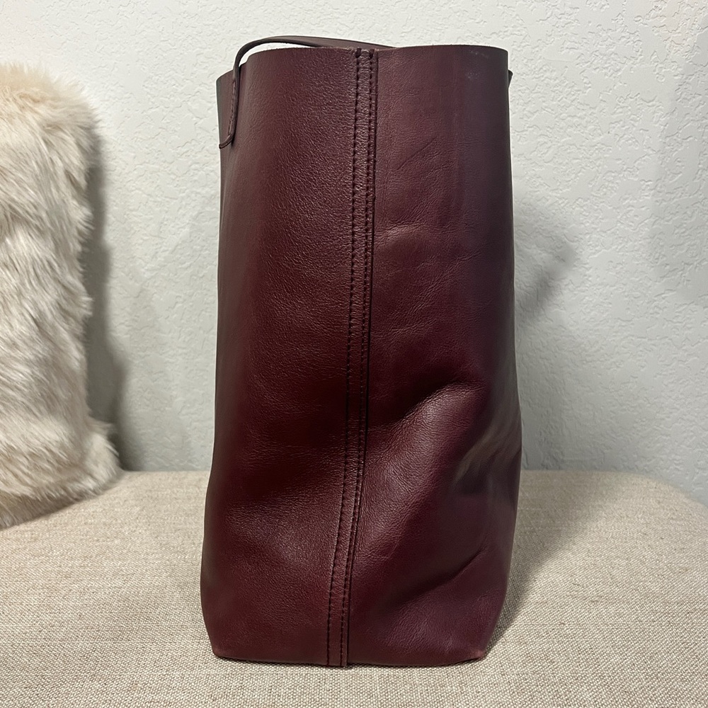 Madewell Paint Stripe Transport Leather Tote - Picture 11 of 14